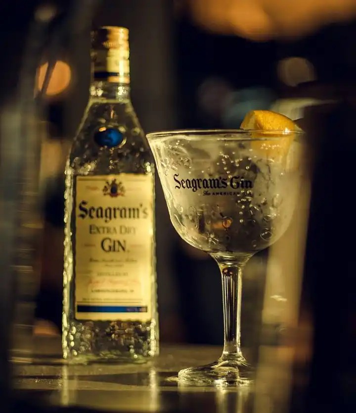 Seagram's Gin - copa de cocktail